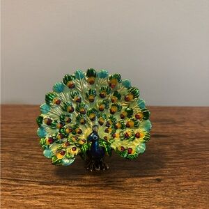 Peacock Trinket Box